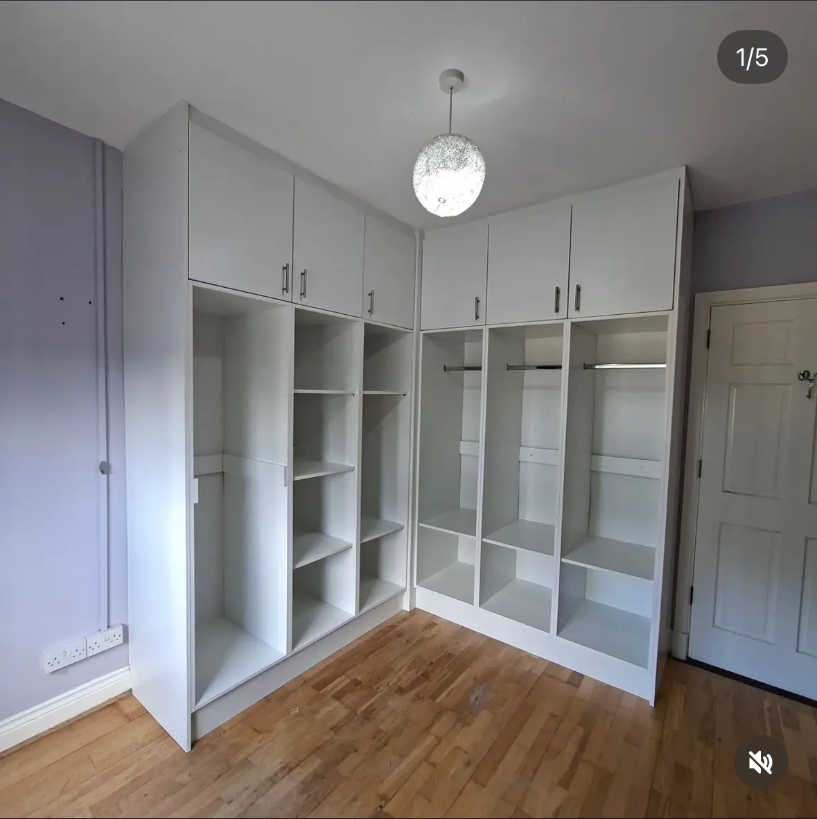 Made-to-measure fitted wardrobe and bedroom storage.